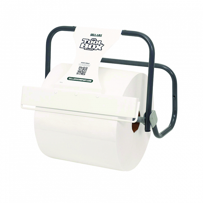 TOOLBOX WaterWeave T600 Wipers, 1-Ply, 11.8 x 12.8, White, 1,100 Sheets/Roll (68300)