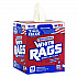 TOOLBOX White Rags, 1-Ply, 9.8 x 12, White, 200 Sheets/Box, 6 Boxes/Carton (58202)