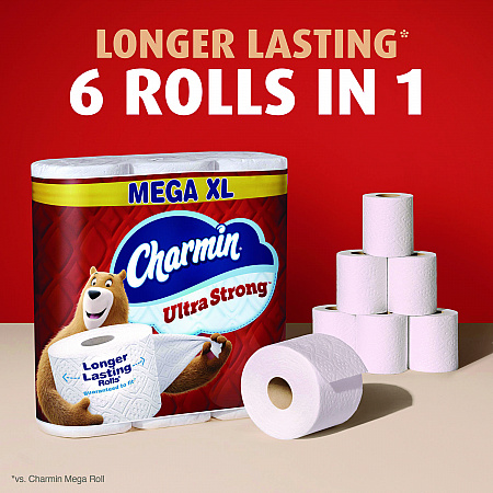 Ultra Strong Bathroom Tissue, Septic Safe, 2-Ply, White, 330 Sheets/Roll, 6 Rolls/Pack, 3 Packs/Carton (13449)