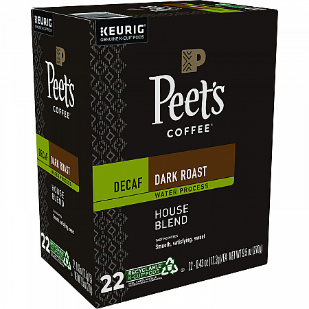 House Blend Decaf K-Cups, 22/Box (6544)