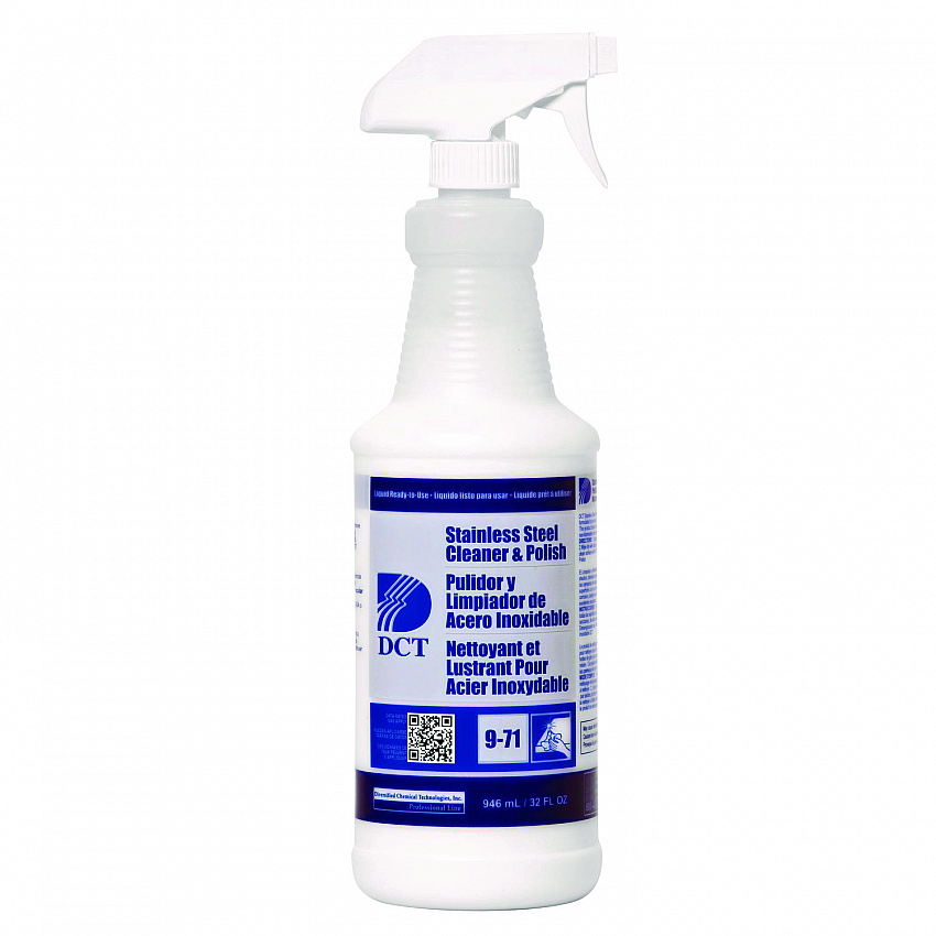 Stainless Steel Cleaner and Polish RLQ, 32 oz Spray Bottle, 4/Carton (00007)