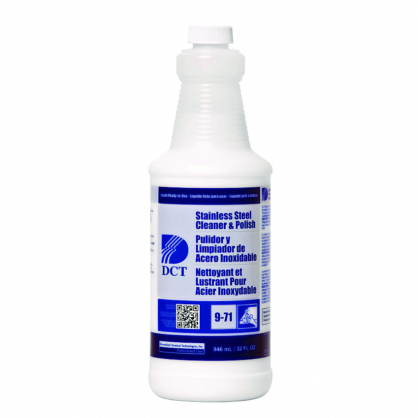 Stainless Steel Cleaner and Polish RLQ, 32 oz Spray Bottle, 4/Carton (00007)
