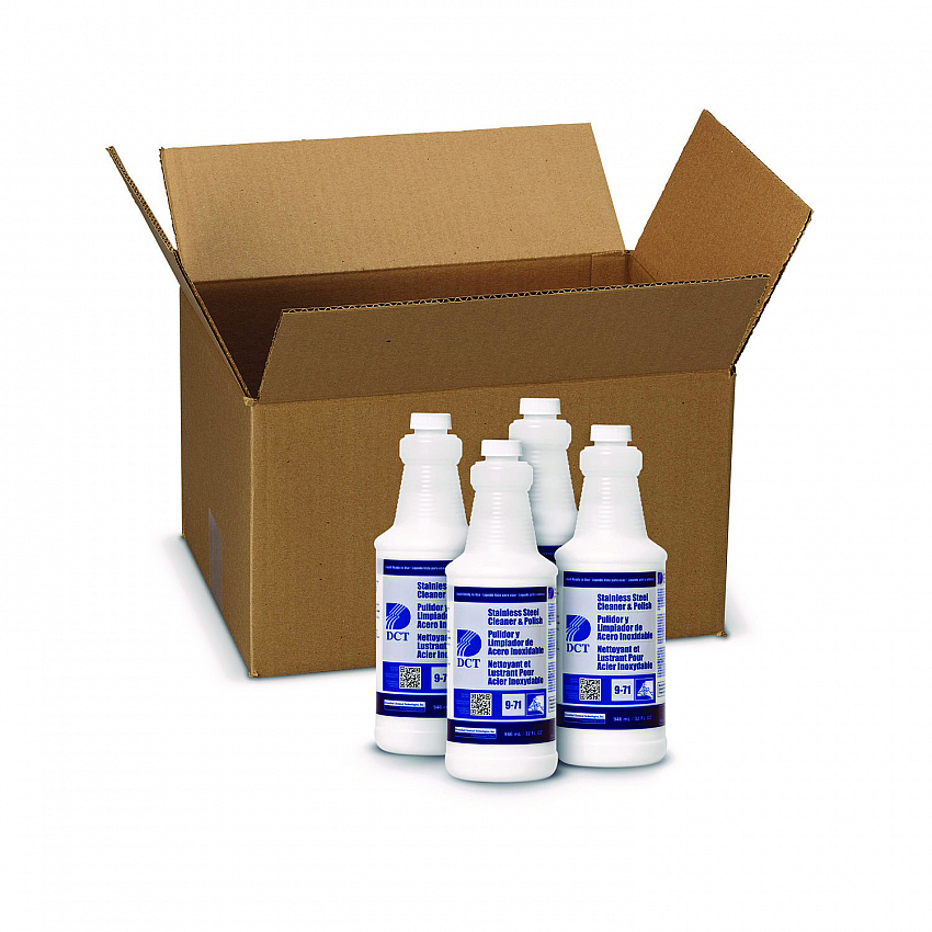 Stainless Steel Cleaner and Polish RLQ, 32 oz Spray Bottle, 4/Carton (00007)