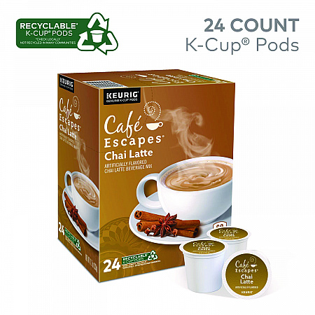 Chai Latte K-Cups, 24/Box (6805)