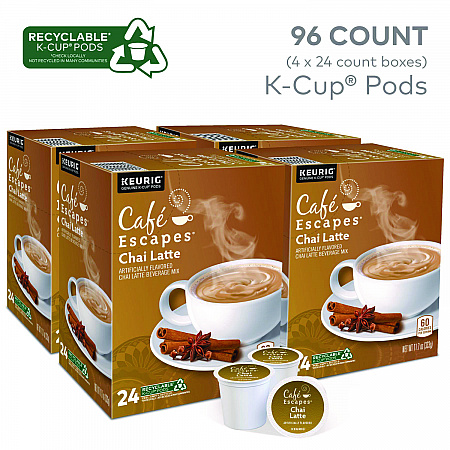 Chai Latte K-Cups, 96/Carton (6805CT)
