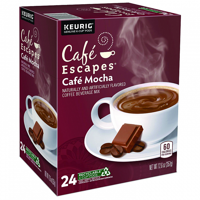 Cafe Escapes Mocha K-Cups, 24/Box (6803)