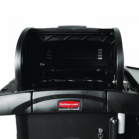 Locking Security Hood, 17.75w x 10.3h, Black (9T86BLA)