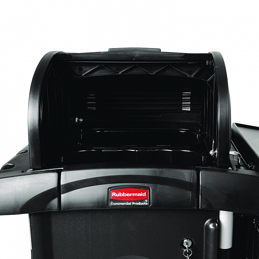 Locking Security Hood, 17.75w x 10.3h, Black (9T86BLA)