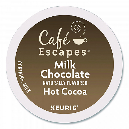 Cafe Escapes Milk Chocolate Hot Cocoa K-Cups, 96/Carton (6801CT)