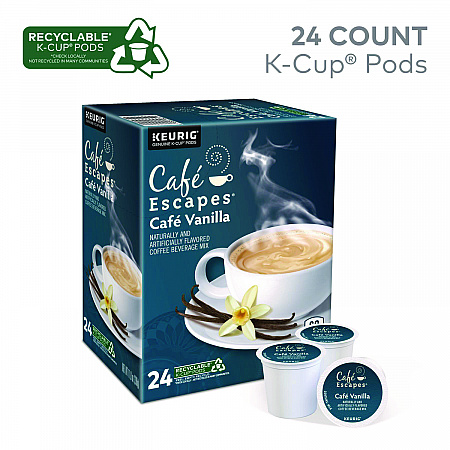 Cafe Vanilla K-Cups, 24/Box (6812)