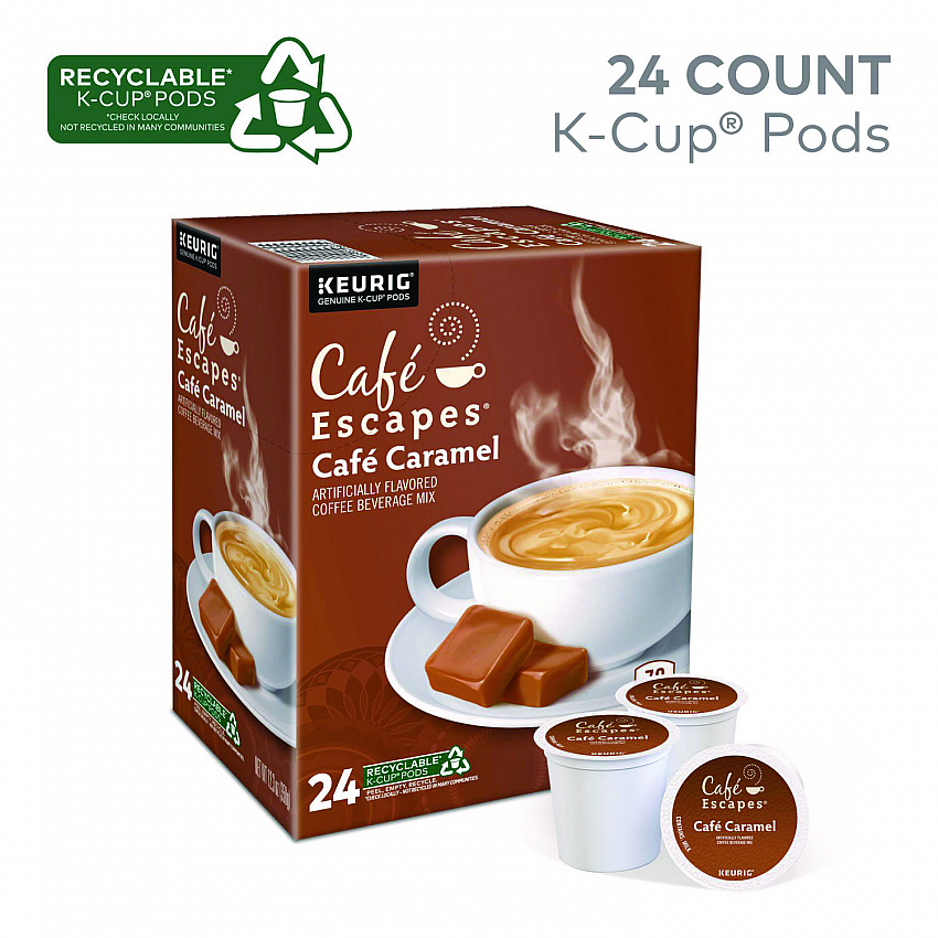 Cafe Caramel K-Cups, 24/Box (6813)
