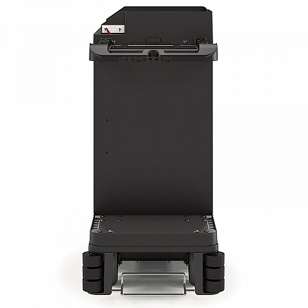 Premium Housekeeping Cart, Plastic, 1 Shelf, 24 x 62.13 x 49.75, Black (HKC2000)