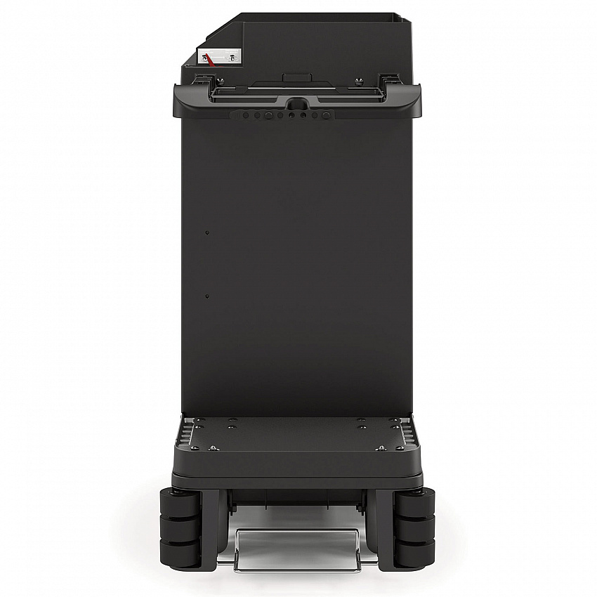 Premium Housekeeping Cart, Plastic, 1 Shelf, 24 x 62.13 x 49.75, Black (HKC2000)