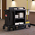 Premium Housekeeping Cart, Plastic, 1 Shelf, 24 x 62.13 x 49.75, Black (HKC2000)