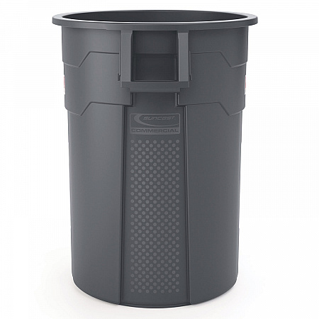 Utility Trash Can, 56.9 gal, Plastic, Gray (TCU55)