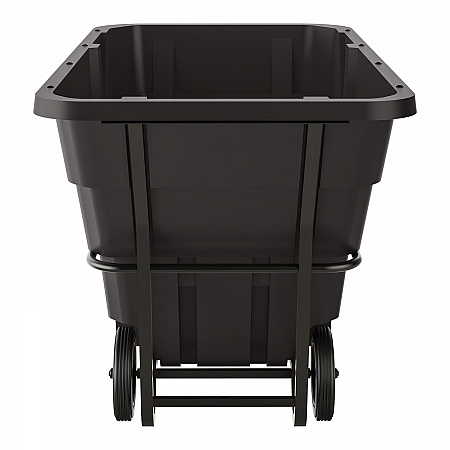 1.5 cu yd Standard Duty Tilt Truck, Forkliftable Frame, 1,300 lb Capacity, Black (RMTTSD150D)