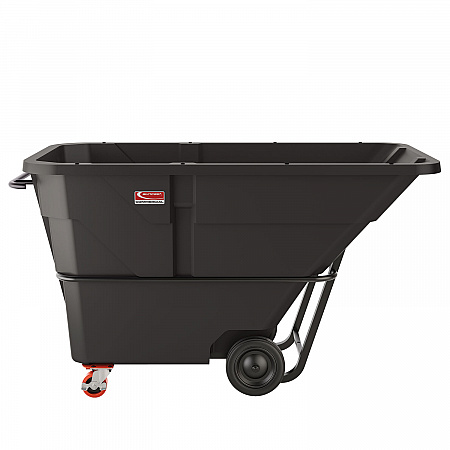 1.5 cu yd Standard Duty Tilt Truck, Forkliftable Frame, 1,300 lb Capacity, Black (RMTTSD150D)
