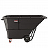 1.5 cu yd Standard Duty Tilt Truck, Forkliftable Frame, 1,300 lb Capacity, Black (RMTTSD150D)
