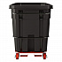 1 cu yd Standard Duty Tilt Truck, Forkliftable Frame, 1,300 lb Capacity, Black (RMTTSD100D)