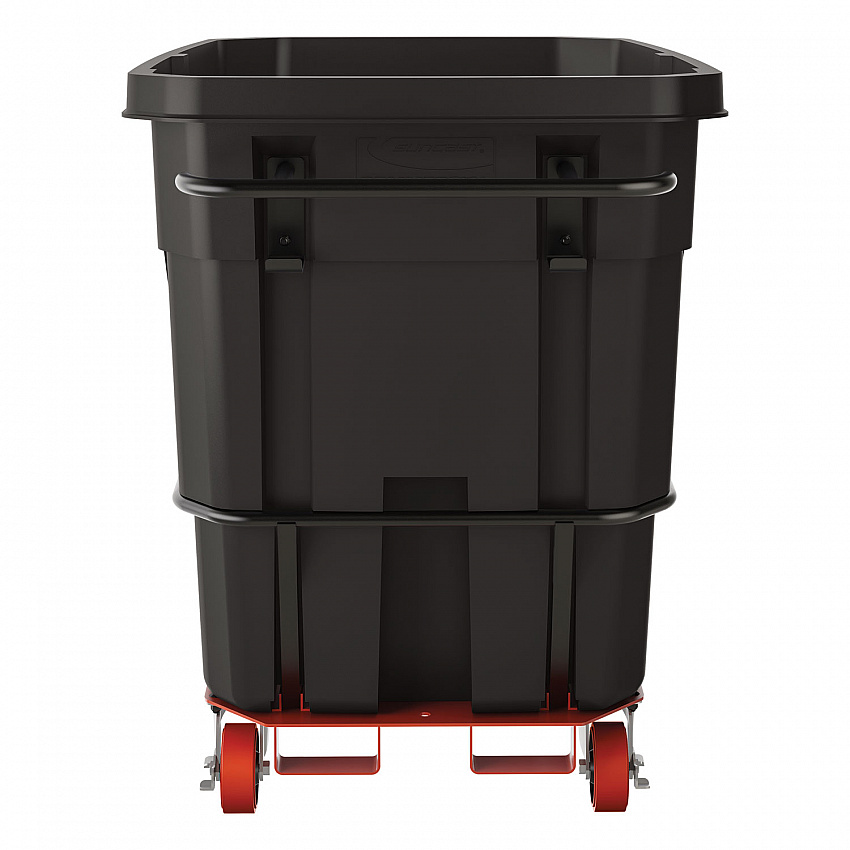 1 cu yd Standard Duty Tilt Truck, Forkliftable Frame, 1,300 lb Capacity, Black (RMTTSD100D)