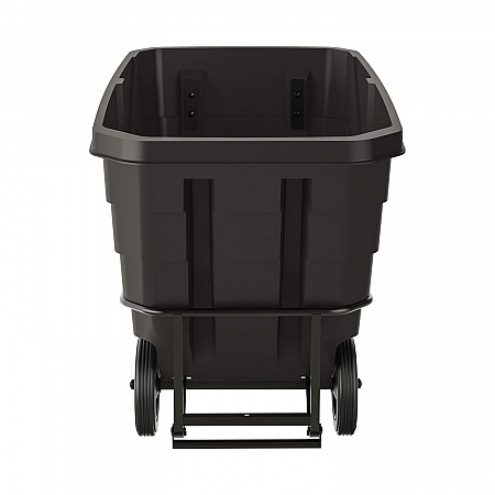 1 cu yd Standard Duty Tilt Truck, Forkliftable Frame, 1,300 lb Capacity, Black (RMTTSD100D)