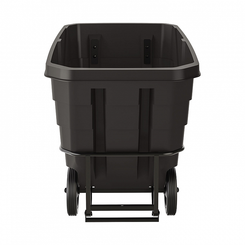 1 cu yd Standard Duty Tilt Truck, Forkliftable Frame, 1,300 lb Capacity, Black (RMTTSD100D)