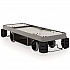 Partially Assembled Premium Housekeeping Cart, Plastic, 1 Shelf, 24 x 62.13 x 49.75, Platinum (HKC2052)