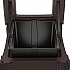 Resin Customizable Garbage Can with Open Lid, 34.4 gal, Plastic, Java (RMCC3502)