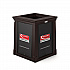 Resin Customizable Garbage Can with Open Lid, 34.4 gal, Plastic, Java (RMCC3502)