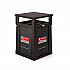 Resin Customizable Garbage Can with Covered Lid, 34.4 gal, Plastic, Java (RMCC3501)