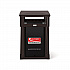 Resin Customizable Garbage Can with Covered Lid, 34.4 gal, Plastic, Java (RMCC3501)