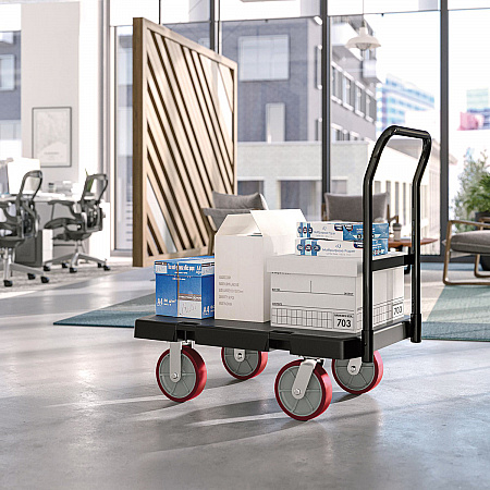 Resin Platform Truck, 1,600 lb Capacity, 24