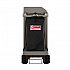 Partially Assembled Premium Housekeeping Cart, Plastic, 1 Shelf, 24 x 62.13 x 49.75, Platinum (HKC2052)
