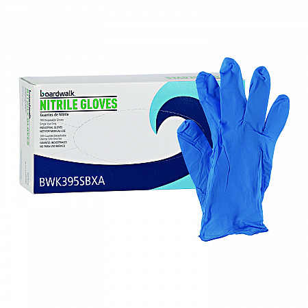 395 Series Disposable General-Purpose Nitrile Gloves, Powder-Free, Small, 5 mil Thick, 9.5