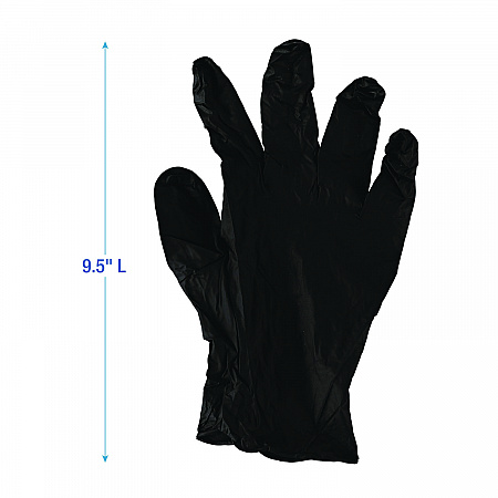 396 Series Disposable General-Purpose Nitrile Gloves, Powder-Free, Small, 4.4 mil Thick, 9.5