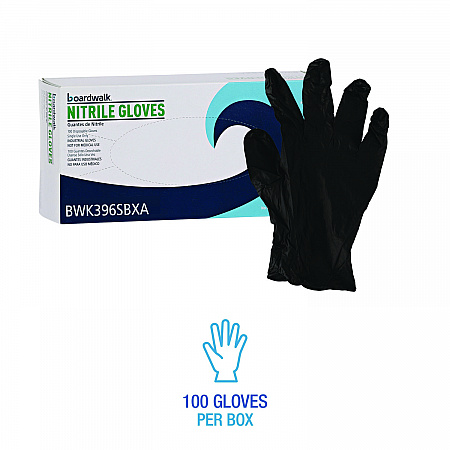 396 Series Disposable General-Purpose Nitrile Gloves, Powder-Free, Small, 4.4 mil Thick, 9.5