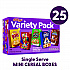 Cereal Assortment Pack, Assorted Flavors, Single Serve Box, 25/Carton (22002287)
