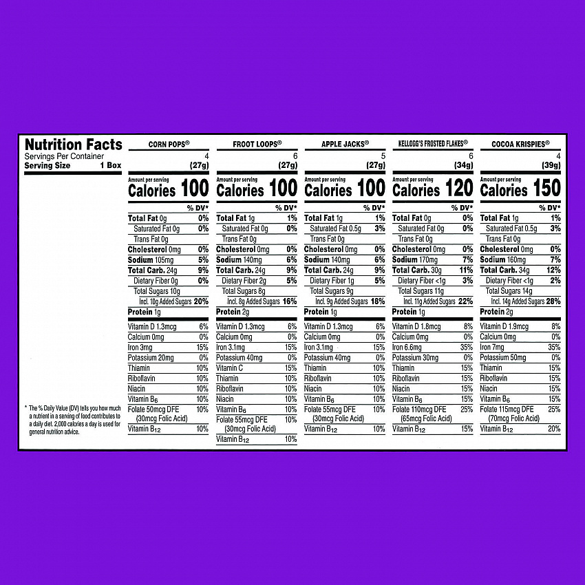 Cereal Assortment Pack, Assorted Flavors, Single Serve Box, 25/Carton (22002287)
