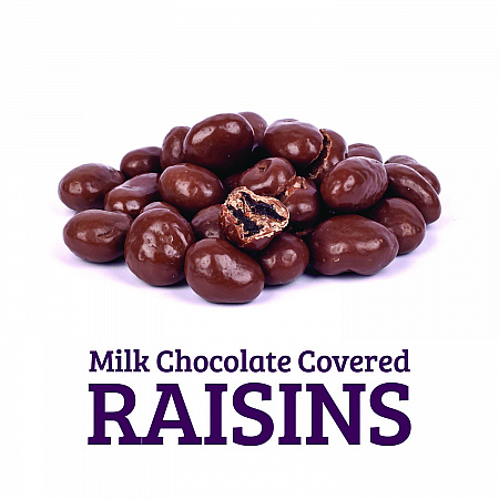 Milk Chocolate Covered Raisins, 50 oz Jar (22002345)