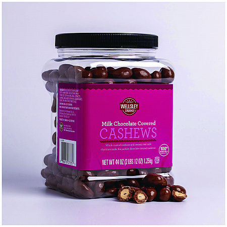 Milk Chocolate Covered Cashews, 44 oz Jar (22002346)