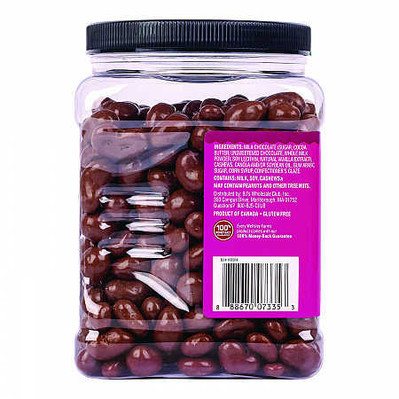 Milk Chocolate Covered Cashews, 44 oz Jar (22002346)