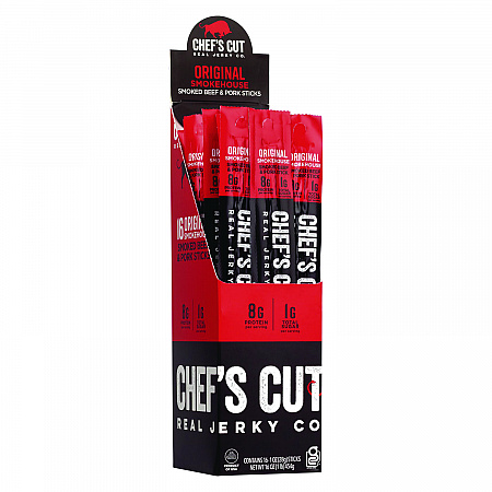 Original Smokehouse Beef and Pork Meat Stick, 1 oz Individually Wrapped, 16/Carton (22002354)