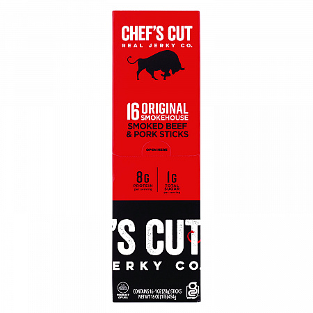 Original Smokehouse Beef and Pork Meat Stick, 1 oz Individually Wrapped, 16/Carton (22002354)