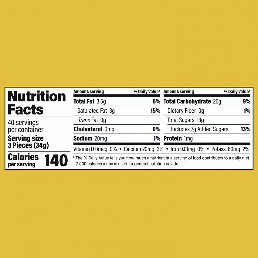 Caramel Creams Candy, Caramel, 48 oz Bag (22002357)