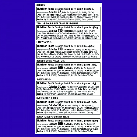 Party Mix Stand-Up Bag, 120 Pieces, Assorted Flavors, 2.5 lb Bag (22002359)