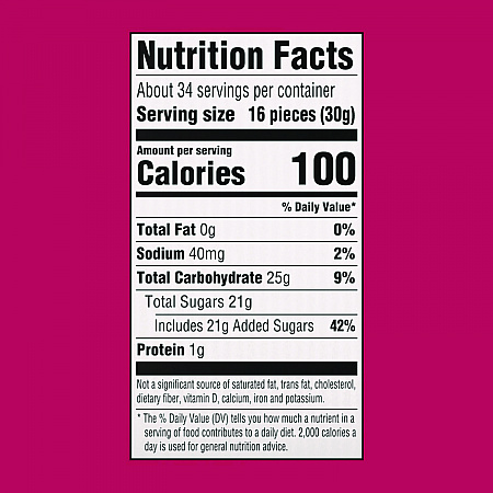 Rainbow Gummy Clusters Share Pack, Assorted Flavors, 3 oz Packet, 12/Carton (22002360)