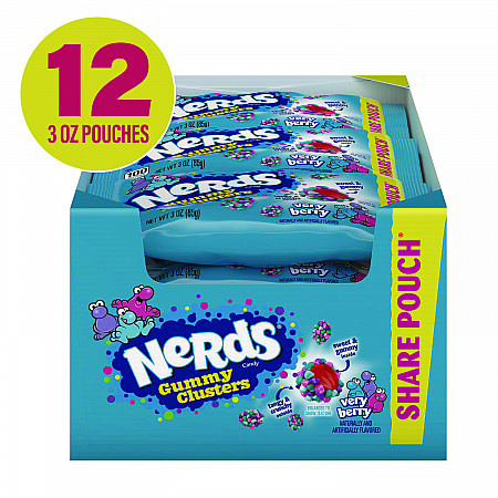 Very Berry Clusters Share Pack, Berry, 3 oz Packet, 12/Carton (22002361)