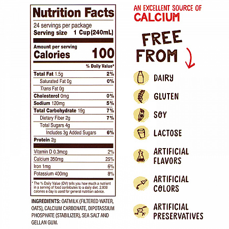 Original Oat Milk Cartons, 32 oz Carton, 6/Carton (22002375)