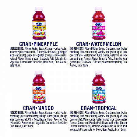 Tropical Variety Pack, Assorted Flavors, 10 oz Bottle, 24/Carton (22002377)