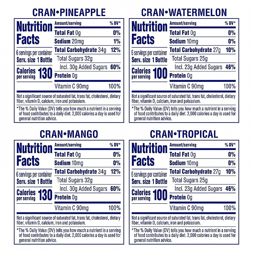 Tropical Variety Pack, Assorted Flavors, 10 oz Bottle, 24/Carton (22002377)